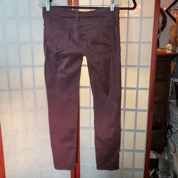 GUC adriano goldschmied burgundy jeans 26 - Picture 6 of 8